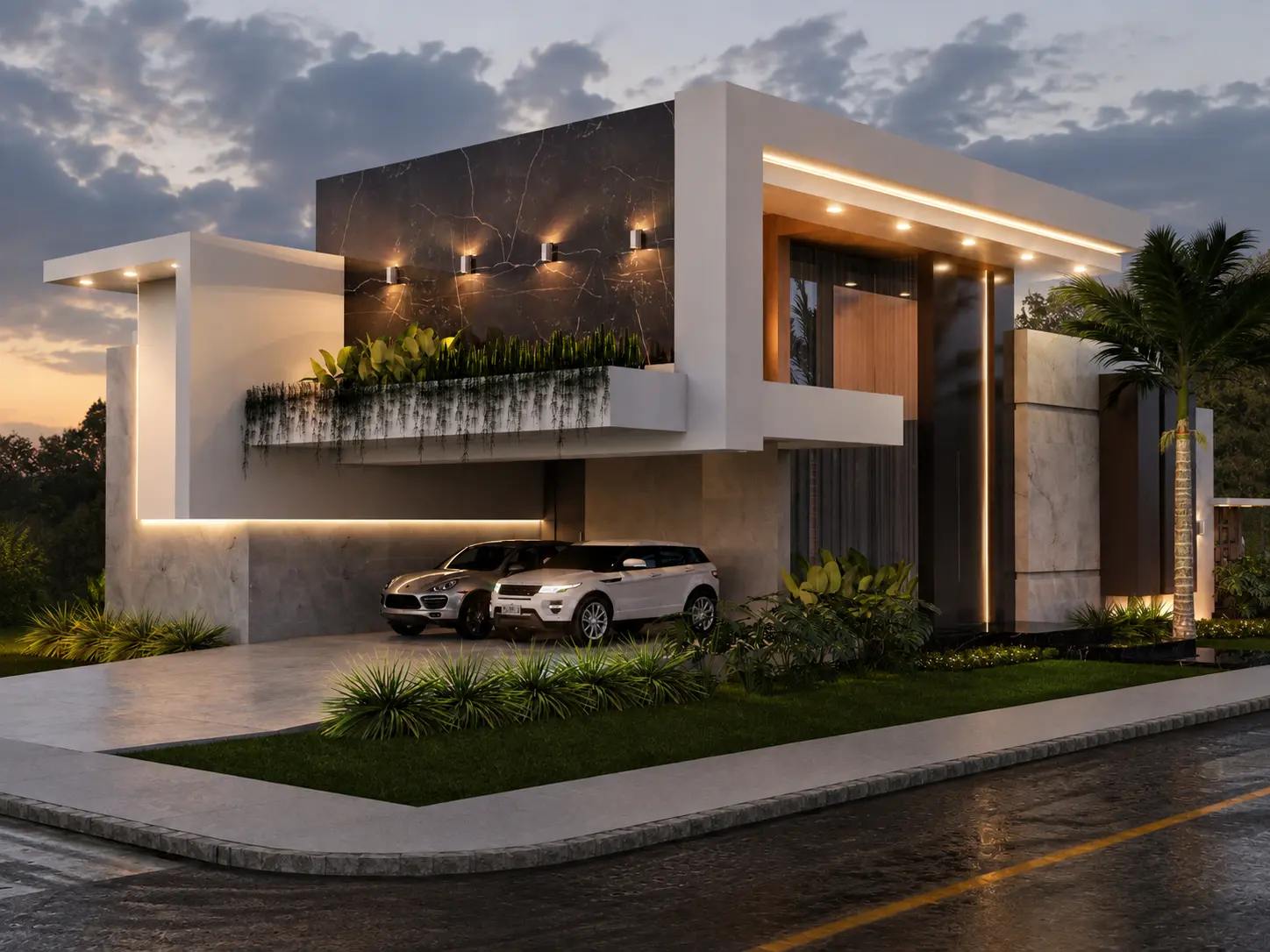 Fachada da Concept 02 — referência arquitetônica Concept Homes