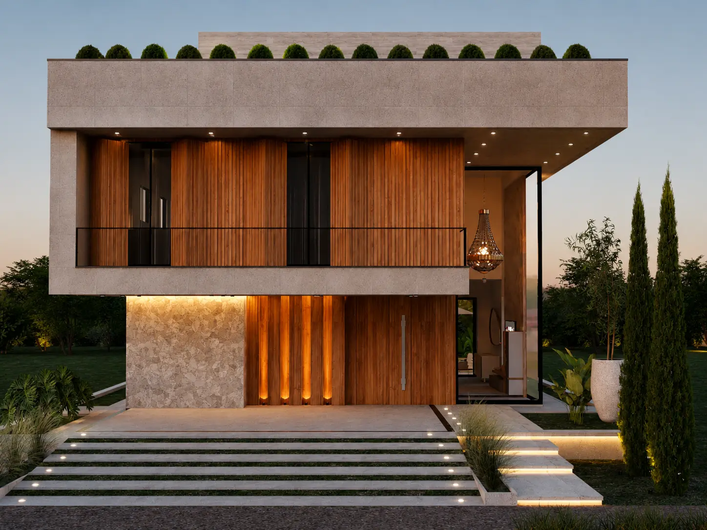 Fachada da Concept 01 — referência arquitetônica Concept Homes